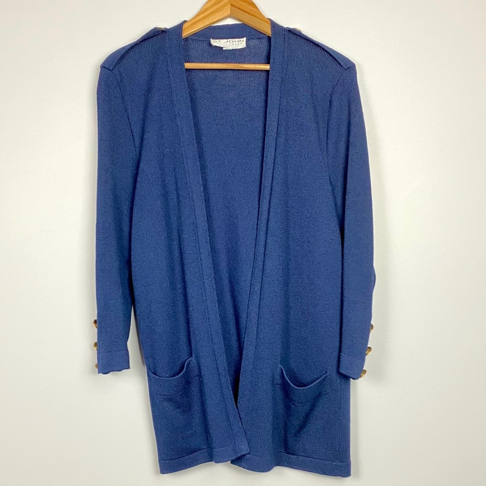 ST. JOHN Navy Blue Overpiece